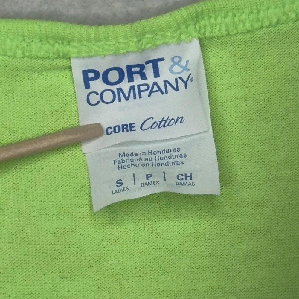 Vtg Tank Top Women Small Neon Green I Got Pickled Fort Myers‎ Florida Pickleball